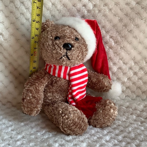 SEARS Vintage 2000 Plush Kringle Christmas Bear Red Hat Scarf Stuffed Animal Toy - Picture 16 of 16
